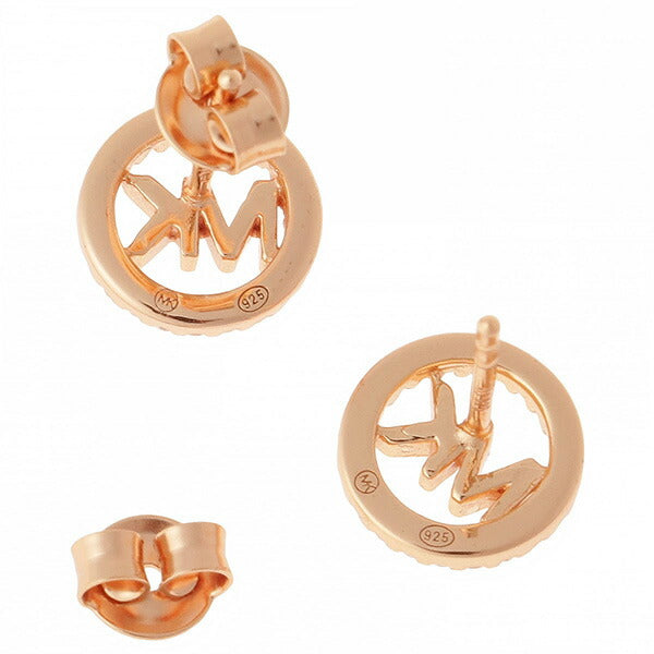 マイケルコース MICHAEL KORS MKC1247AN791 MKロゴ パヴェ サークル スタッド ピアス ローズゴールド レディース アクセサリー APMK00229L