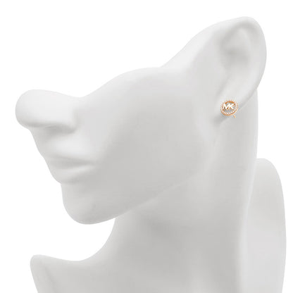 マイケルコース MICHAEL KORS MKC1247AN791 MKロゴ パヴェ サークル スタッド ピアス ローズゴールド レディース アクセサリー APMK00229L