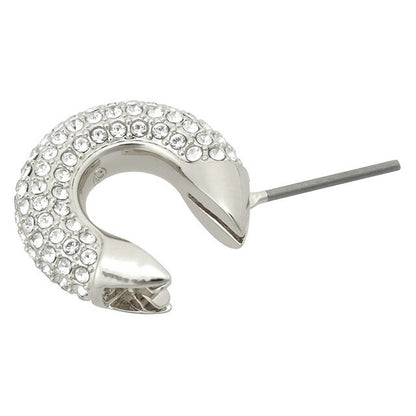 スワロフスキー SWAROVSKI 5618306 デクステラ クリスタル パヴェ フープ ピアス シルバー レディース アクセサリー Dextera APSW00579L