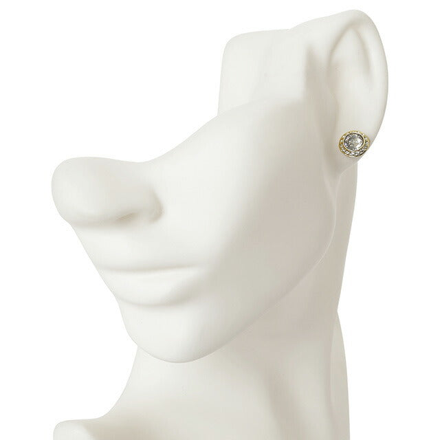 スワロフスキー SWAROVSKI 5505470 アンジェリック ラウンドカット クリスタル パヴェ スタッド ピアス ゴールド レディース アクセサリー APSW00600L