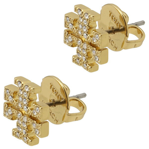 トリーバーチ Tory Burch 53423-783 キラ パヴェ スタッズ ピアス ダブルT ロゴ ゴールド レディース アクセサリー Kira Pave Stud Earring 記念品 ギフト APTB00071L