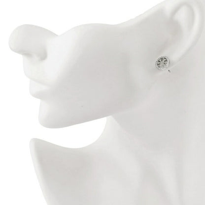 トリーバーチ Tory Burch 53422 042 ダブルT ロゴ パヴェ サークル スタッド ピアス　シルバー レディース アクセサリー APTB00074L