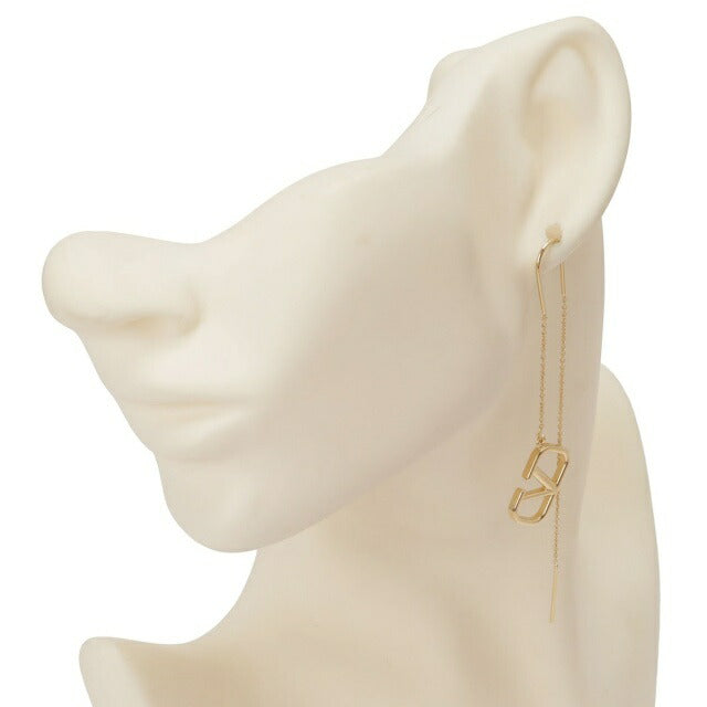 ヴァレンティノ VALENTINO 5W2J0D05 MET CS4 Vロゴ シグネチャー メタル ロング ドロップ ピアス レディース アクセサリー APVA00018L