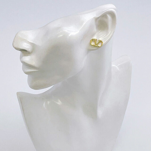 ヴァレンティノ VALENTINO 5W2J0G76 MET CS4 Vロゴ シグネチャー メタル ピアス ゴールド レディース アクセサリー VLOGO SIGNATURE EARRINGS APVA00023L