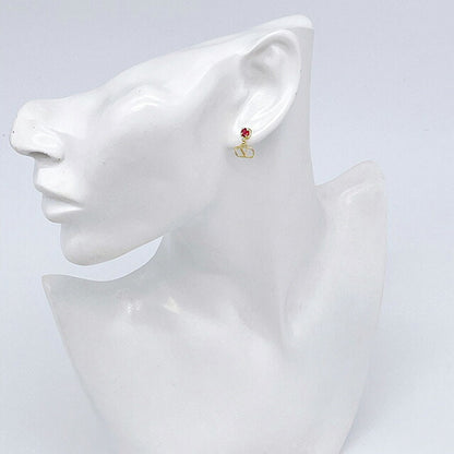 ヴァレンティノ VALENTINO 5W2J0H29 YCW 7CR Vロゴ シグネチャー メタル クリスタル ピアス ゴールド/フーシャ レディース アクセサリー APVA00025L