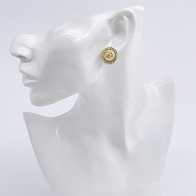 ヴァレンティノ VALENTINO 5W2J0T83 HJY Y49 Vロゴ シグネチャー メタル レジン クリスタル ピアス ゴールド レディース アクセサリー APVA00029L