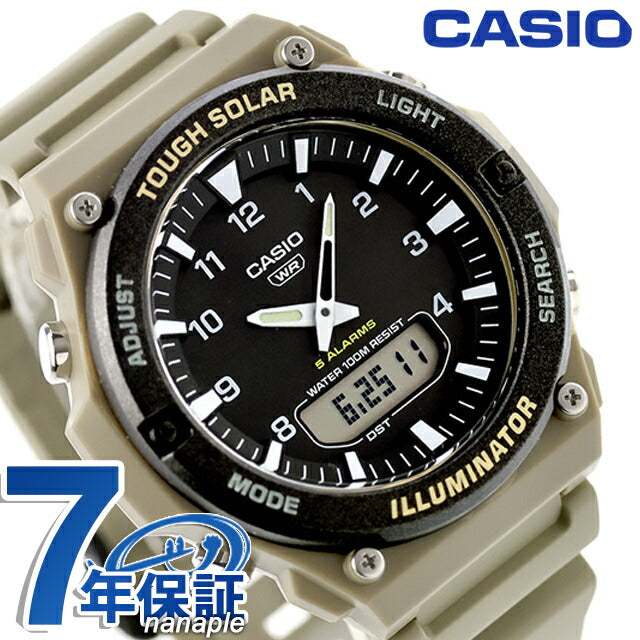 カシオ チープカシオ CASIO ソーラー AQ-S820W-5AV スタンダード 海外モデル メンズ チプカシ 腕時計 ブランド カシオ casio アナデジ AQ-S820W-5AVDF