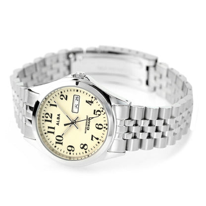 セイコー アルバ クオーツ 腕時計 ブランド メンズ SEIKO AQGK470 アナログ クリーム AQGK470
