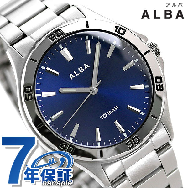 Seiko Alba Men Watch品牌海军石英AQPK411 Seiko AQPK411