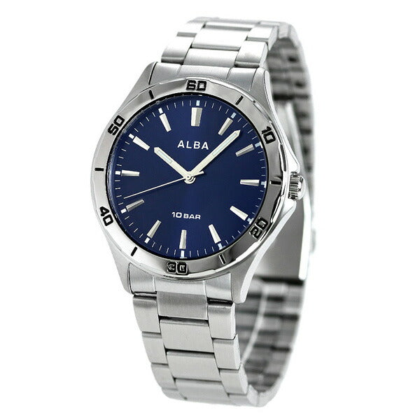 Seiko Alba Men Watch品牌海军石英AQPK411 Seiko AQPK411