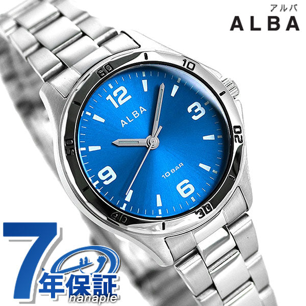 Seiko Alba妇女手表蓝色石英AQQK409 Seiko Alba纪念礼物礼物AQQK409