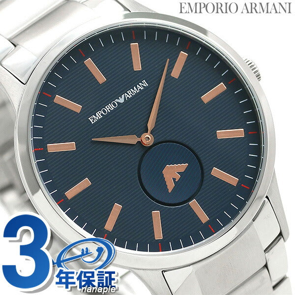 エンポリオ アルマーニ メンズ 腕時計 ブランド スモールセコンド 43mm AR11137 ネイビー AR11137