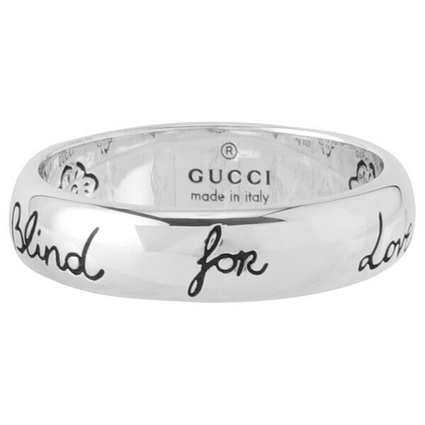 グッチ GUCCI 455247-J8400-0701 15号 ブラインド フォー ラブ エングレービング シルバー リング 指輪 日本サイズ14号 メンズ レディース アクセサリー ARGU00432M