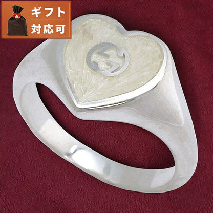 グッチ GUCCI 645544 J8410 1184 15号 インターロッキングG ハートリング 指輪 日本サイズ14号 シルバー レディース アクセサリー ARGU00573L