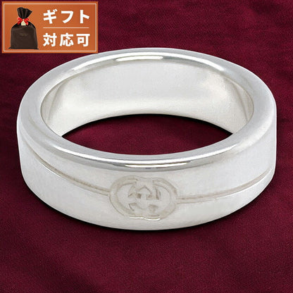 グッチ GUCCI 774052 J8400 8106 20号 ダイアゴナル インターロッキングG リング 指輪 日本サイズ19号 シルバー メンズ レディース ユニセックス アクセサリー ARGU00575M
