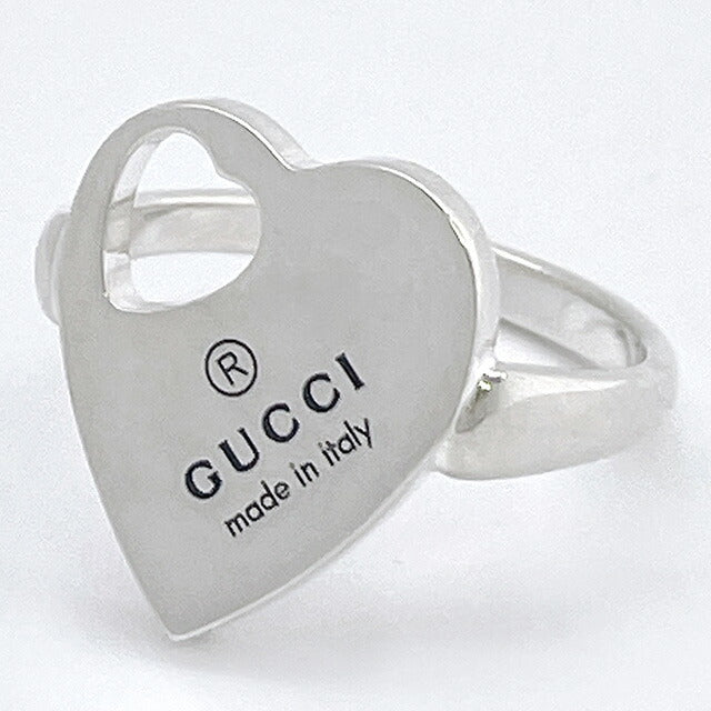 グッチ GUCCI 796357 J8400 8106 15号 トレードマーク ハート リング 指輪 日本サイズ14号 シルバー レディース アクセサリー TRADEMARK RING ARGU00576L