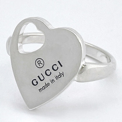グッチ GUCCI 796357 J8400 8106 15号 トレードマーク ハート リング 指輪 日本サイズ14号 シルバー レディース アクセサリー TRADEMARK RING ARGU00576L