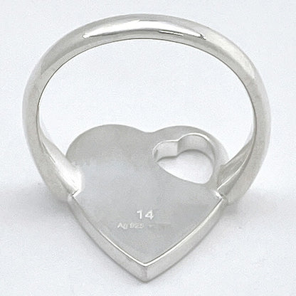 グッチ GUCCI 796357 J8400 8106 15号 トレードマーク ハート リング 指輪 日本サイズ14号 シルバー レディース アクセサリー TRADEMARK RING ARGU00576L