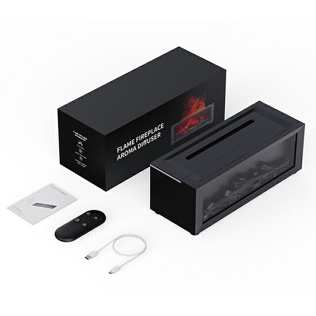 Aroma Diffuser Brand Flame Fireplace Aroma Diffuser with Remote Control Fireplace Black White Miscellaneous Goods AROMADIFF-A4