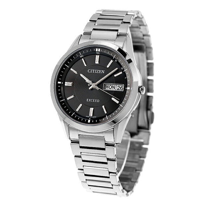 Citizen Exceed Day-Date Model Eco-Drive Solar Radio AT6030-51E Watch Brand Men&