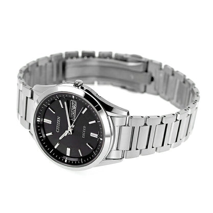 Citizen Exceed Day-Date Model Eco-Drive Solar Radio AT6030-51E Watch Brand Men&