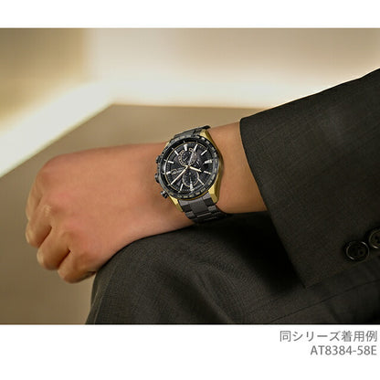 AT8384-58E ｜ シチズン アテッサ LIGHT in BLACK Eco-Drive 50th Anniversary Edition ダイレクトフライト ACT Line エコドライブ電波
