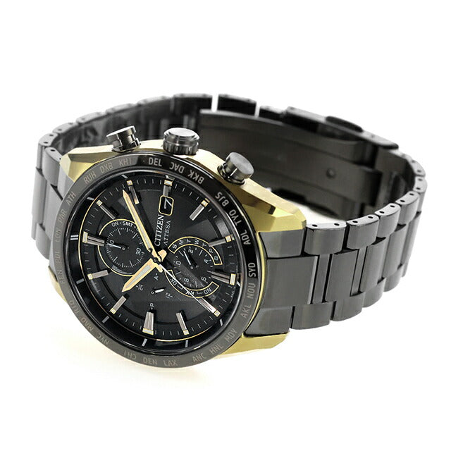 AT8384-58E ｜ シチズン アテッサ LIGHT in BLACK Eco-Drive 50th Anniversary Edition ダイレクトフライト ACT Line エコドライブ電波