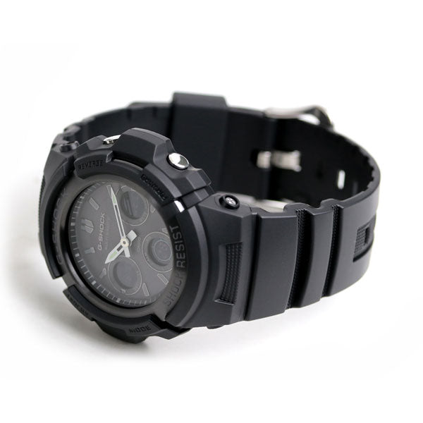G-SHOCK 腕時計 メンズ AWG-M100B-1ACR 楽天市場】G-SHOCK ジーショック 電波 ソーラー アナログ 黒