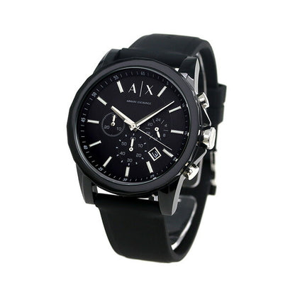 アルマーニ 時計 メンズ アルマーニ エクスチェンジ クロノグラフ AX1326 AX ARMANI EXCHANGE オールブラック 腕時計 AX1326
