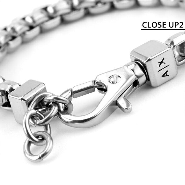 ARMANI EXCHANGE ブレスレット AXG0045040 SILVER Amazon | Armani Exchange ステンレススチールチェーン