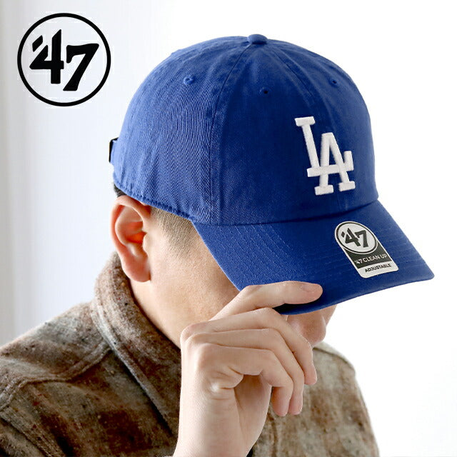 47BRAND キャップ メンズ レディース ブランド ドジャース 定番キャップ ’47 クリーンナップ Royal 帽子 B-RGW12GWS-RYK