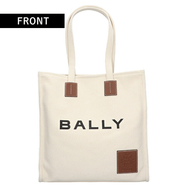 バリー トートバッグ メンズ レディース ブランド BALLY Akelei 6307808 ナチュラル ブラウン バッグ BA-6307808