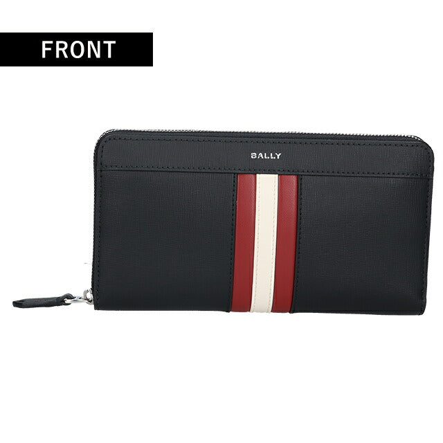 バリー 長財布 メンズ ブランド BALLY MYTHOS 6308575 ブラック レッド 財布 BA-6308575
