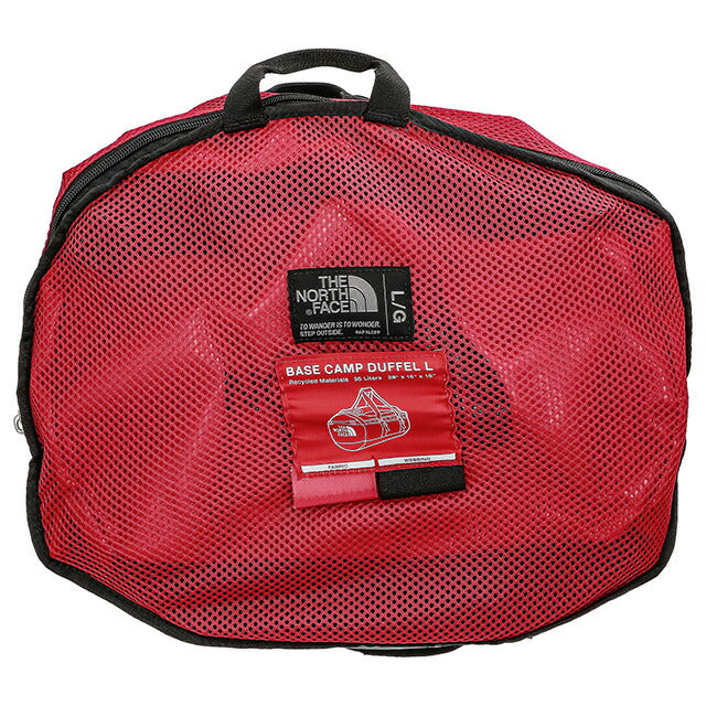 ザ・ノースフェイス ボストンバッグ メンズ レディース ブランド THE NORTH FACE BASECAMPDUFFEL L レッド/ブラック BASECAMPDUFFELL-KZ3