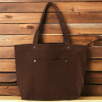 アーペーセー A.P.C. COCPR M61832 CAJ CHOCOLAT APC タイス キャンバス トートバッグ ブラウン レディース メンズ ユニセックス BBAP00094L