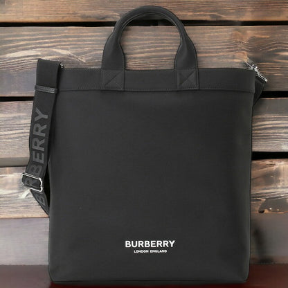 バーバリー BURBERRY 8063497 A1189 ロゴプリント アーティ トートバッグ 2WAY ショルダーバッグ ブラック メンズ ユニセックス BBBU00140M