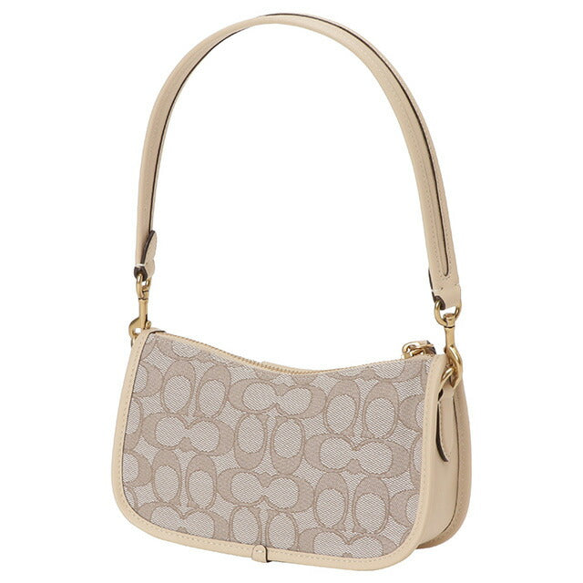 コーチ COACH CD697 B4SHG スウィンガー 20 ショルダーバッグ クラッチ ストーン アイボリー レディース Signature Swinger 20 記念品 プレゼント ギフト BBCO01100L