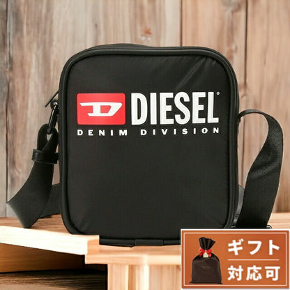 ディーゼル DIESEL X09553 P5480 T8013 ロゴプリント クロスボディ ショルダーバッグ ブラック メンズ RINKE CROSSBODY BBDE00515M