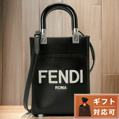 フェンディ FENDI 8BS051 ABVL F1L2Z フェンディローマ ミニ サンシャイン ショッパー 2WAY ショルダー・ハンドバッグ ブラック レディース BBFE00166L