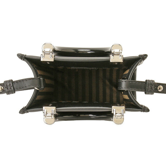 フェンディ FENDI 8BS051 ABVL F1L2Z フェンディローマ ミニ サンシャイン ショッパー 2WAY ショルダー・ハンドバッグ ブラック レディース BBFE00166L
