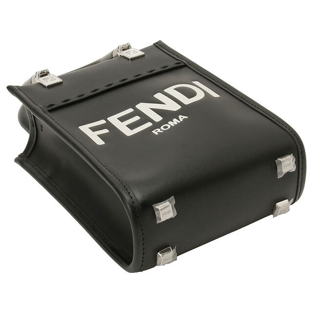 フェンディ FENDI 8BS051 ABVL F1L2Z フェンディローマ ミニ サンシャイン ショッパー 2WAY ショルダー・ハンドバッグ ブラック レディース BBFE00166L