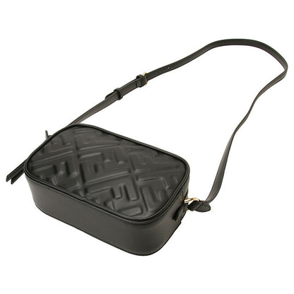 フェンディ FENDI 8BS077 ANWT F0KUR FFロゴ エンボス カメラバッグ ショルダーバッグ クロスボディ ブラック レディース BBFE00167L