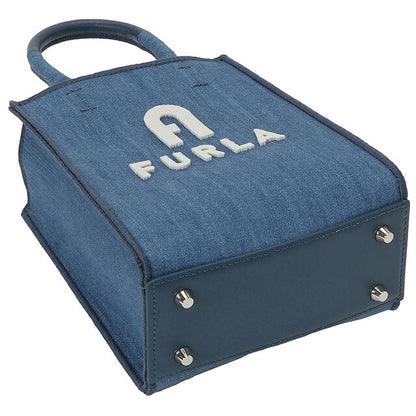 フルラ FURLA WB00831 BX1544 2157S オポチュニティ ミニ トート 2WAY ショルダー ハンドバッグ クロスボディ デニムブルー レディース 記念品 ギフト BBFU00481L