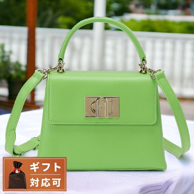 フルラ FURLA WB00109 ARE000 1995S 1927 ミニ トップハンドル 2WAY ショルダー ハンドバッグ クロスボディ グリーン レディース 記念品 プレゼント ギフト BBFU00489L