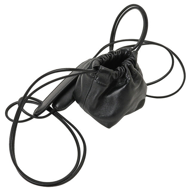 ジルサンダー JIL SANDER J55WG0002 P4846 001 ダンプリング ドローストリング ショルダーバッグ ミニ クロスボディ ブラック レディース BBJL00069L