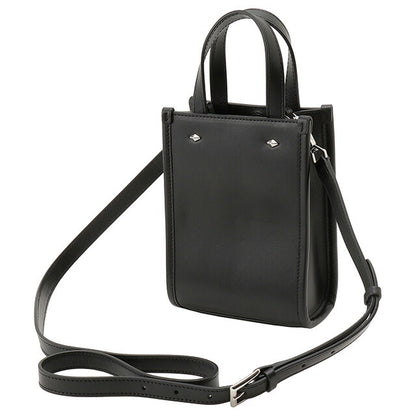 ジミーチュウ JIMMY CHOO MINI N/S TOTE ANR BLACK WHITE SILVER ミニ N/S トートバッグ 2WAY ショルダーバッグ クロスボディ BBJM00224L