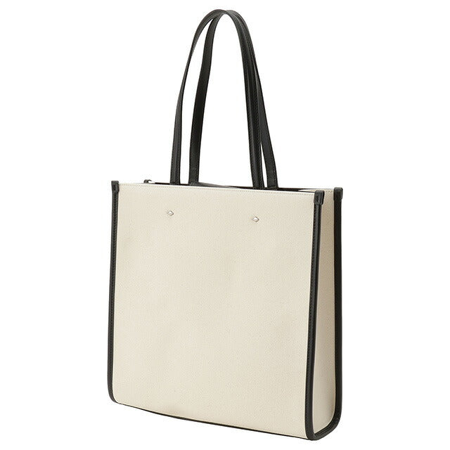 ジミーチュウ JIMMY CHOO N/S TOTE M CZM NATURAL BLACK SILVER キャンバス ミディアム N/S トートバッグ ナチュラル/ブラック BBJM00226L