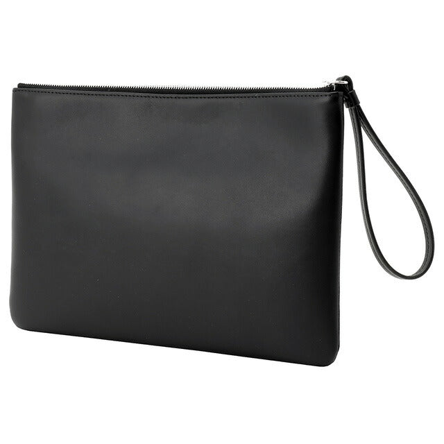 ジミーチュウ JIMMY CHOO ZIP POUCH ANR BLACK WHITE SILVER ハンドポーチ クラッチバッグ セカンドバッグ ブラック/ホワイト BBJM00229L