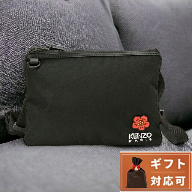 ケンゾー KENZO FD55PM462F26 043 99 ケンゾー クレスト ボケ フラワー スモールバッグ ウィズ ストラップ ショルダーバッグ クロスボディ ブラック BBKE00003M