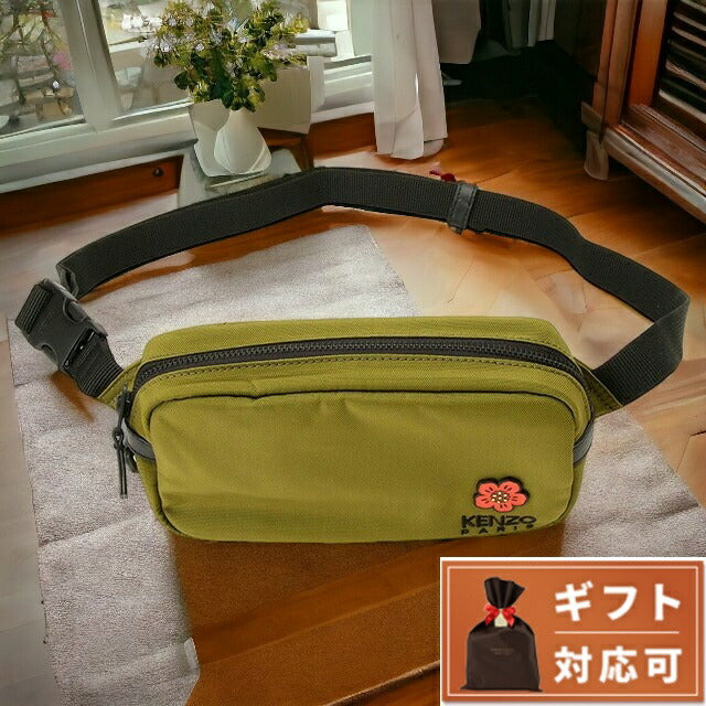 ケンゾー KENZO FD55SA468F26 031 50 ケンゾー クレスト ボケ フラワー ベルトバッグ ボディバッグ カーキ メンズ レディース ユニセックス BBKE00006M